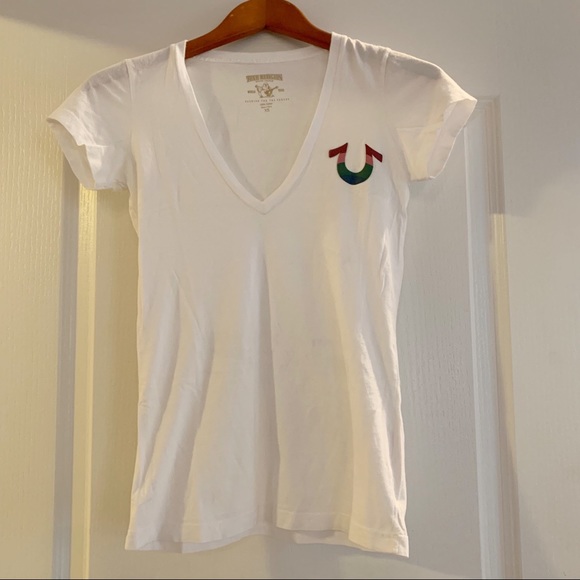 white true religion top